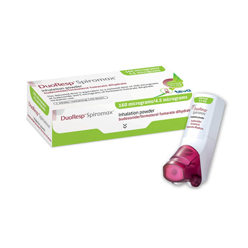 Spiro Containers DuoResp Spiromax 160mcg/4.5mcg Dry Powder Inhaler